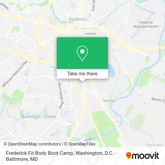 Frederick Fit Body Boot Camp map