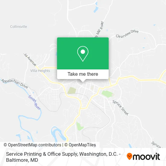 Service Printing & Office Supply map