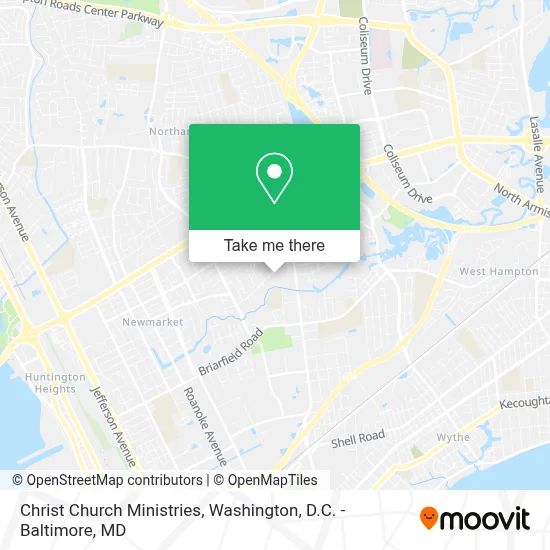 Christ Church Ministries map