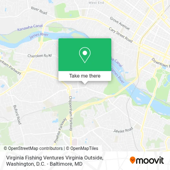 Virginia Fishing Ventures Virginia Outside map