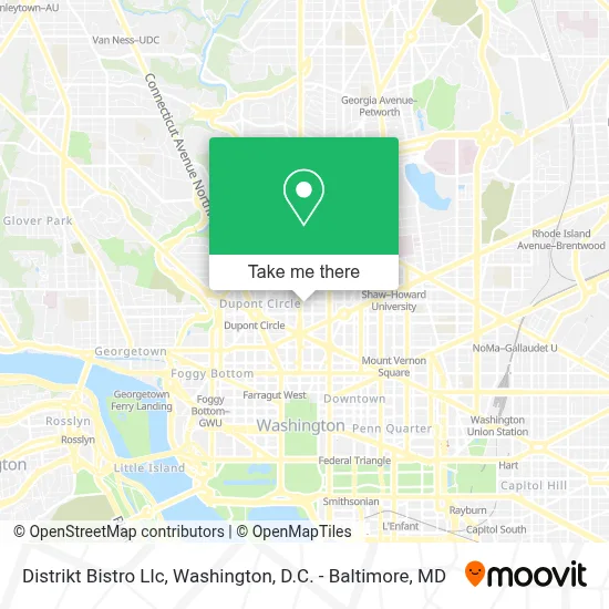 Distrikt Bistro Llc map
