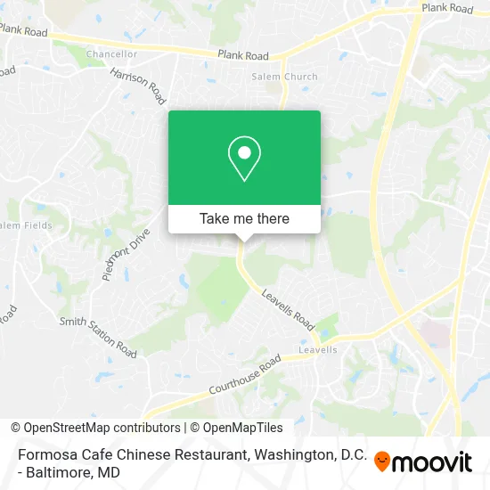 Formosa Cafe Chinese Restaurant map