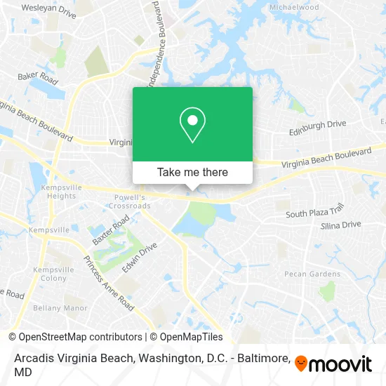 Arcadis Virginia Beach map
