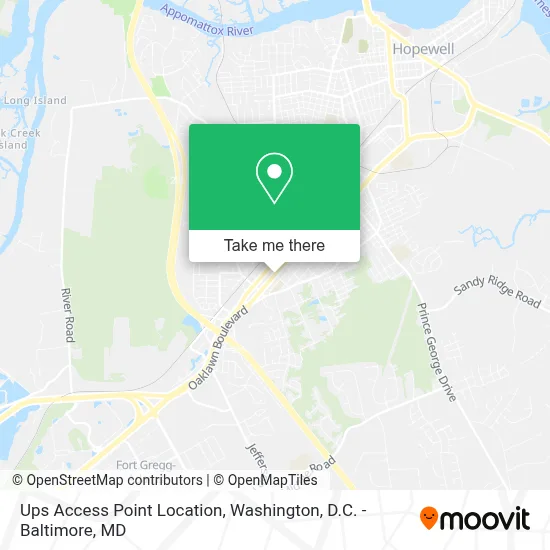 Ups Access Point Location map