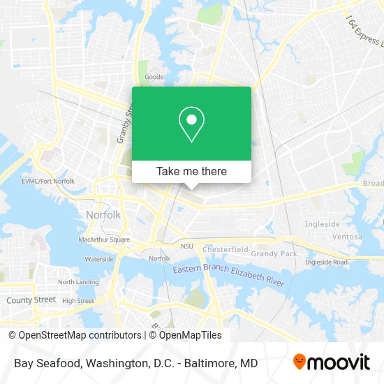 Bay Seafood map