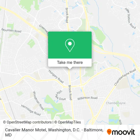 Cavalier Manor Motel map