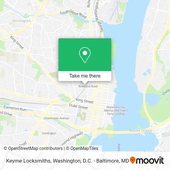 Keyme Locksmiths map
