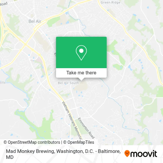 Mad Monkey Brewing map