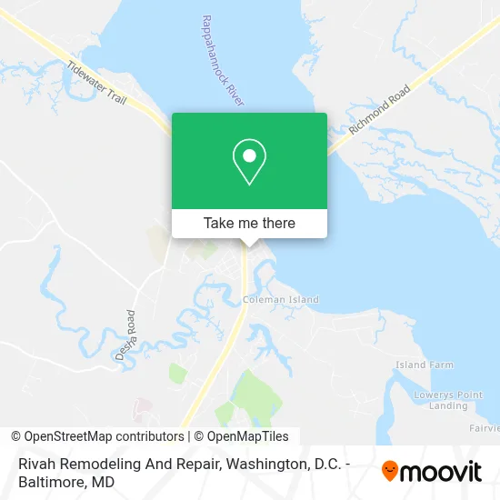 Rivah Remodeling And Repair map