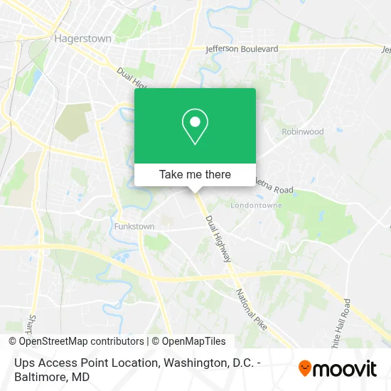 Ups Access Point Location map