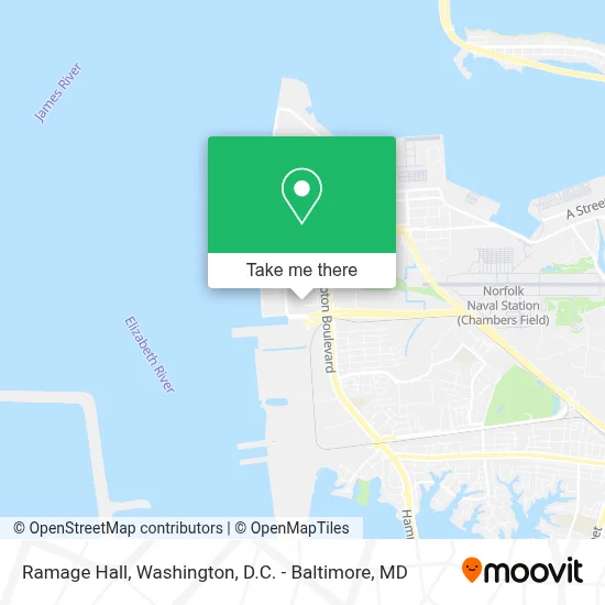 Ramage Hall map