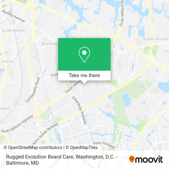 Rugged Evolution Beard Care map