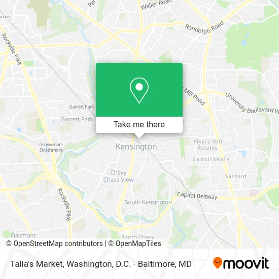 Talia's Market map
