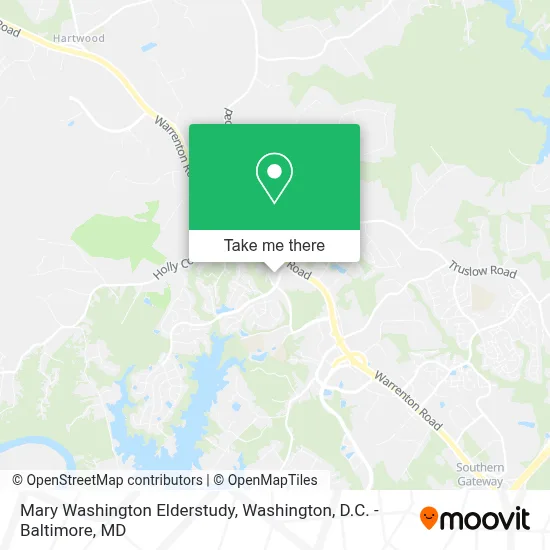 Mary Washington Elderstudy map