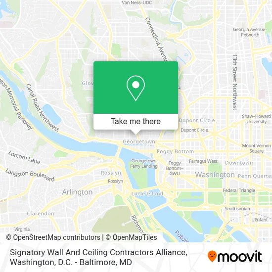 Signatory Wall And Ceiling Contractors Alliance map