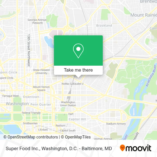 Super Food Inc. map