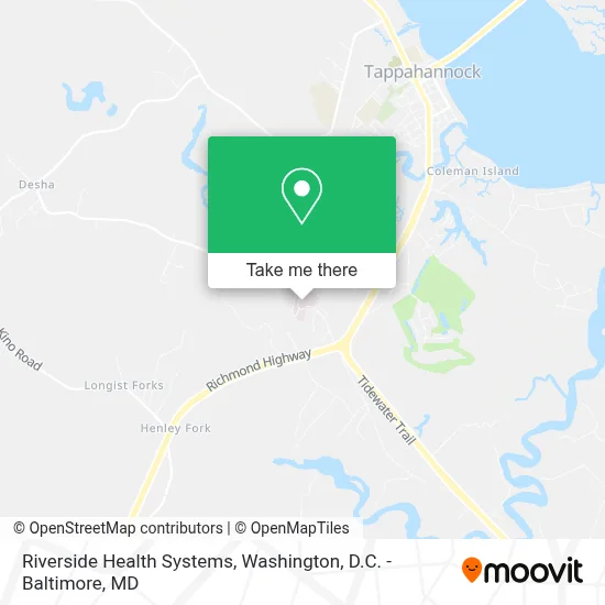 Riverside Health Systems map