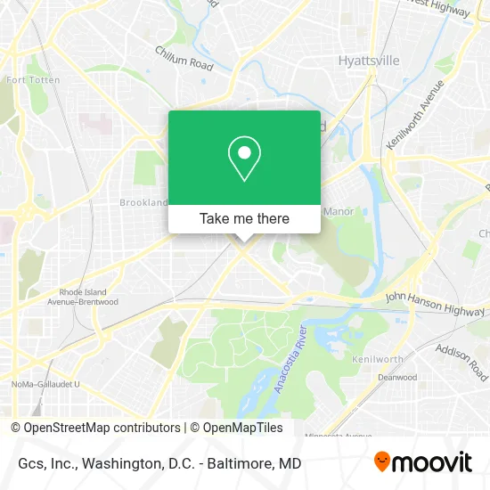 Gcs, Inc. map