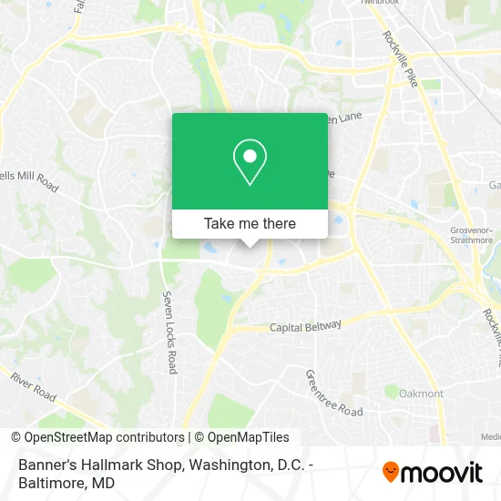 Banner's Hallmark Shop map