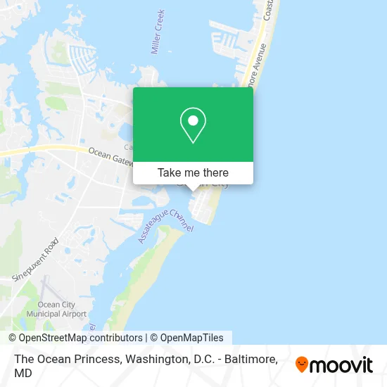 The Ocean Princess map