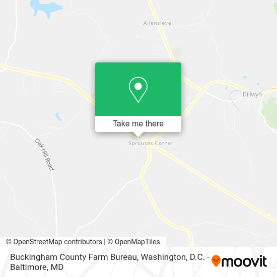 Buckingham County Farm Bureau map