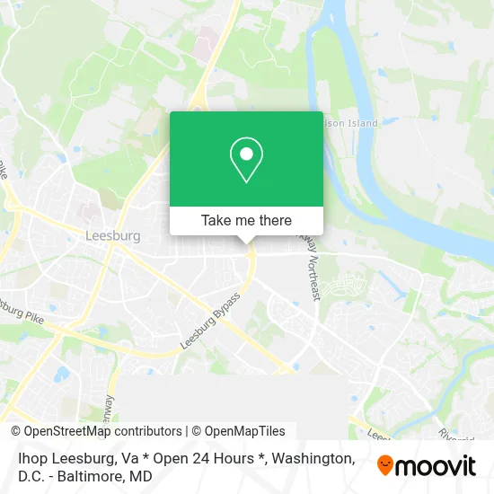 Ihop Leesburg, Va * Open 24 Hours * map