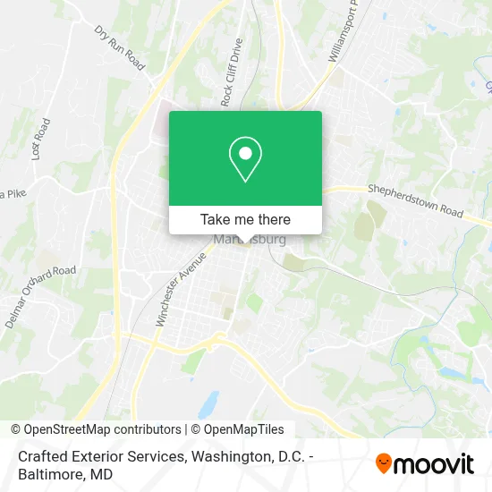 Crafted Exterior Services map
