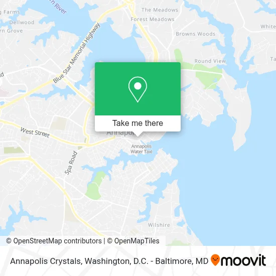 Annapolis Crystals map