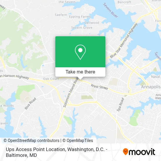 Ups Access Point Location map
