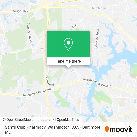 Sam's Club Pharmacy map