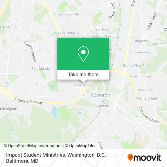 Impact Student Ministries map