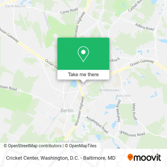 Cricket Center map