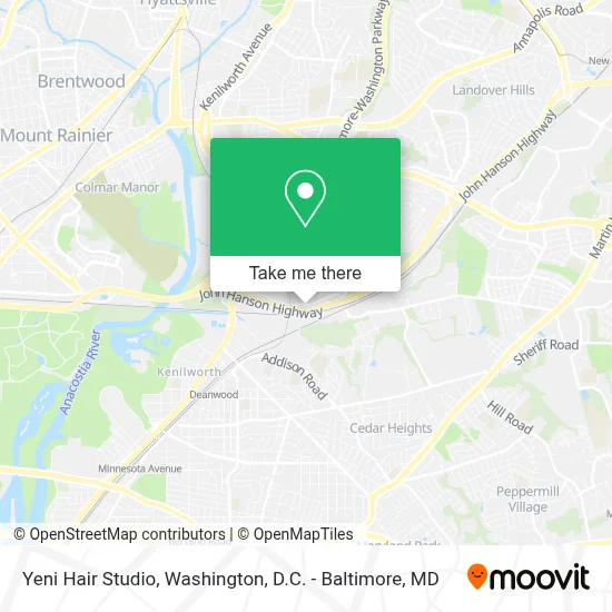 Yeni Hair Studio map