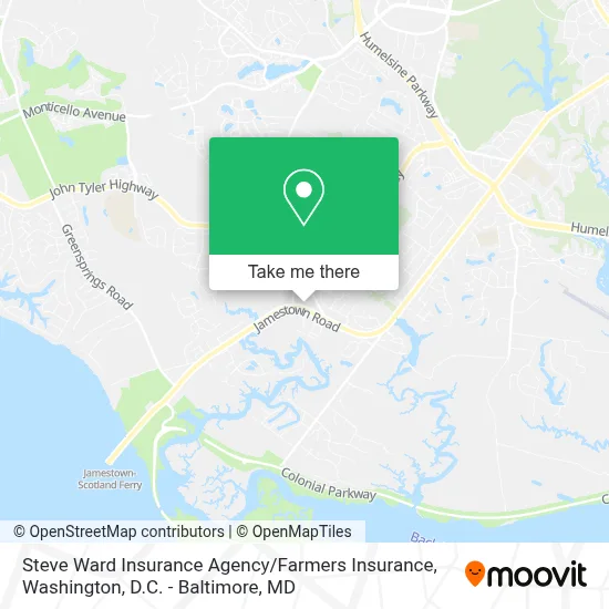 Steve Ward Insurance Agency / Farmers Insurance map