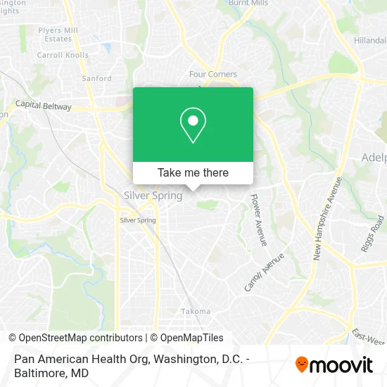 Pan American Health Org map