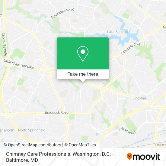 Chimney Care Professionals map