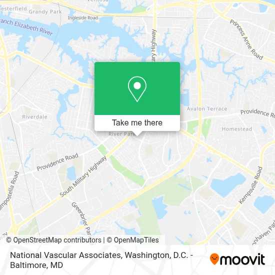 National Vascular Associates map