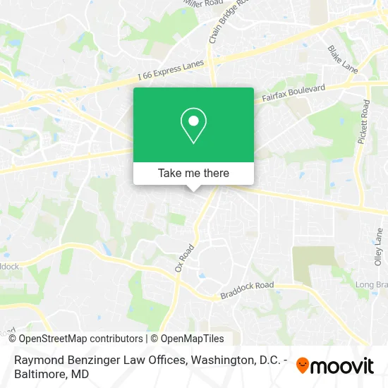 Raymond Benzinger Law Offices map