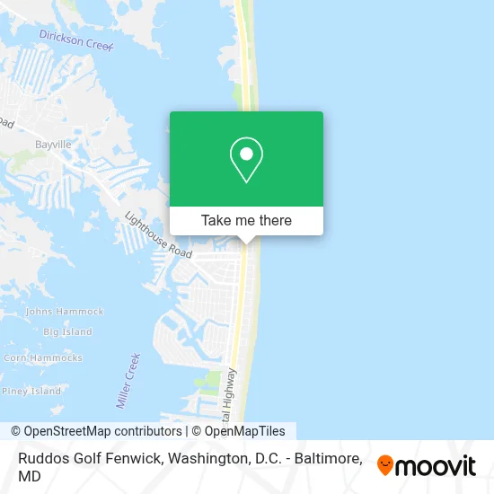 Ruddos Golf Fenwick map
