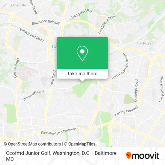 Ccofmd Junior Golf map
