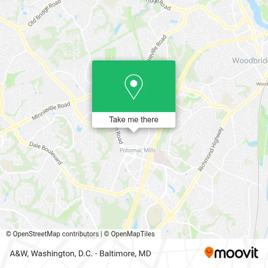 A&W map