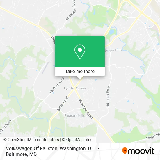 Volkswagen Of Fallston map