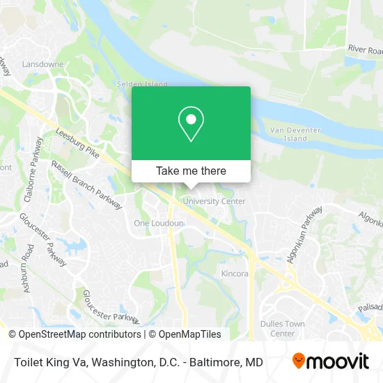 Toilet King Va map