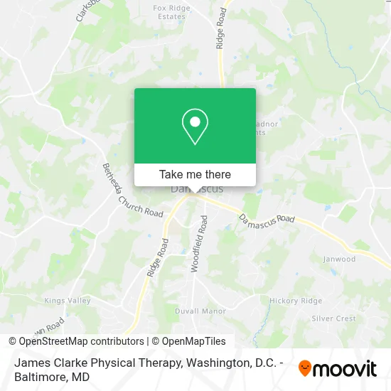 James Clarke Physical Therapy map