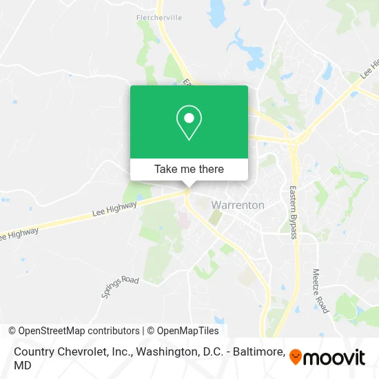 Country Chevrolet, Inc. map