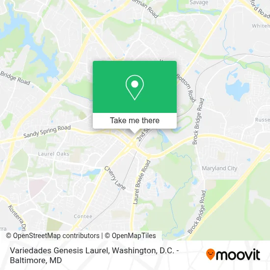 Variedades Genesis Laurel map