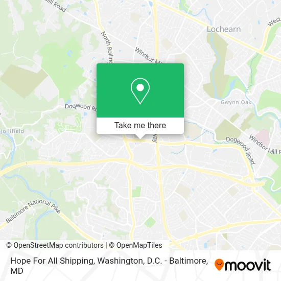 Hope For All Shipping map