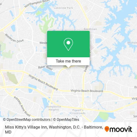 Miss Kitty's Village Inn map