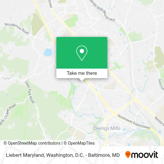 Liebert Maryland map
