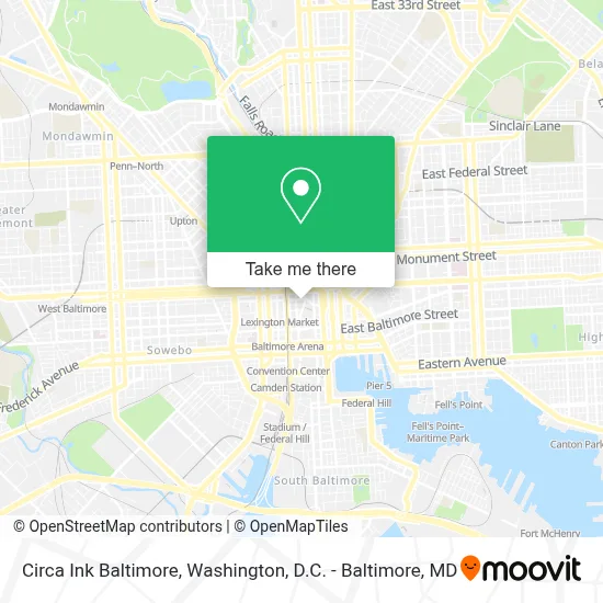 Circa Ink Baltimore map